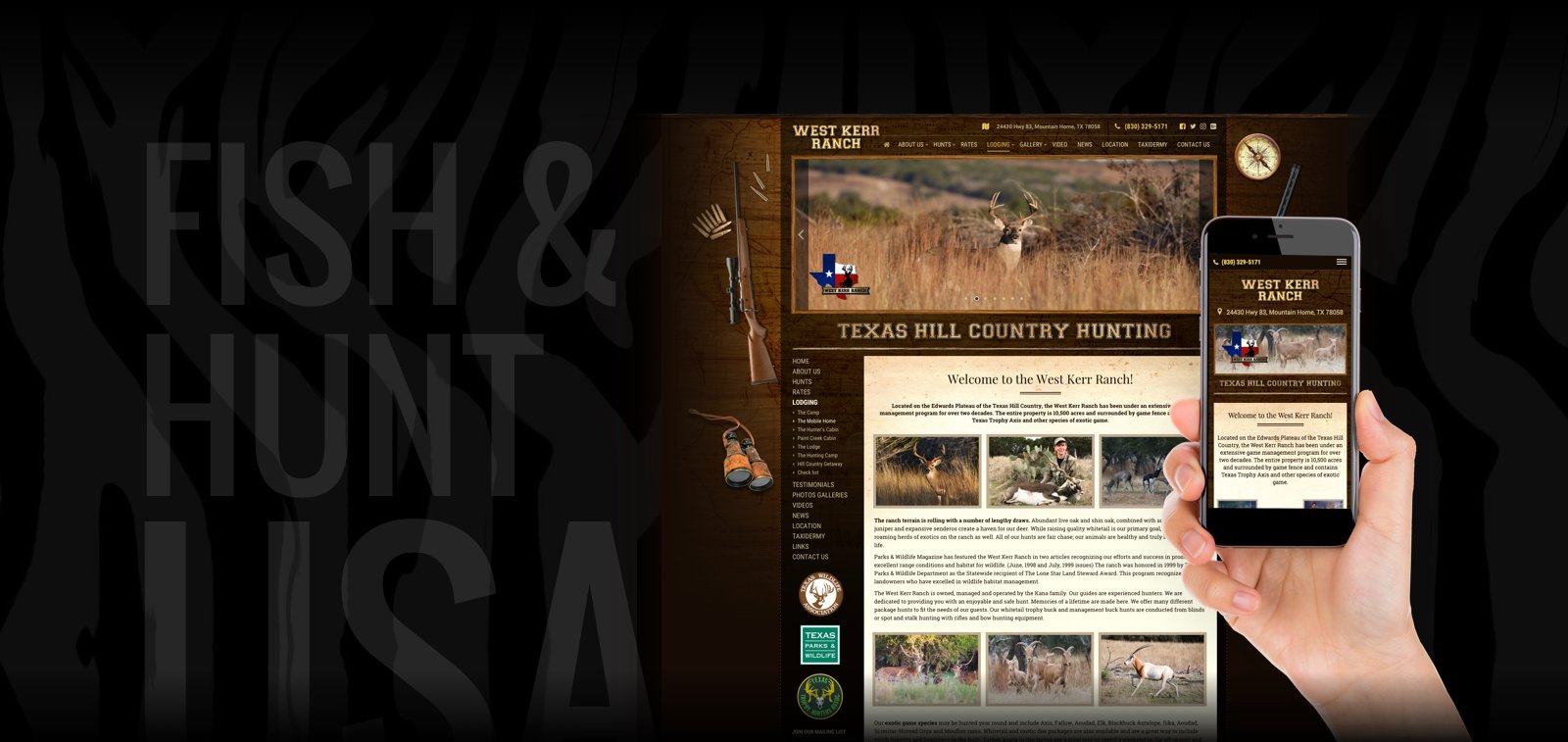 Website Design for Hunting